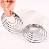 2pcs 316L Stainless Steel Ear Gauge Hoop Earring