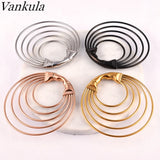 2pcs 316L Stainless Steel Ear Gauge Hoop Earring