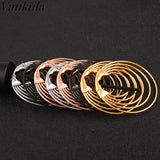 2pcs 316L Stainless Steel Ear Gauge Hoop Earring