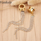 2pcs Stainless Steel Screw Fit Flesh Tunnel Plugs