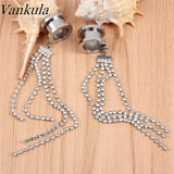 2pcs Stainless Steel Screw Fit Flesh Tunnel Plugs