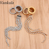 2pcs Stainless Steel Screw Fit Flesh Tunnel Plugs