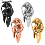 Vankula 2pcs Birdskull Ear Weights Gauges Piercing Stainless Steel Tunnel