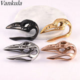 Vankula 2pcs Birdskull Ear Weights Gauges Piercing Stainless Steel Tunnel