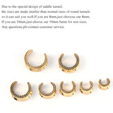 Vankula 2pcs Ear Plugs & Tunnels Stainless Steel Gauges