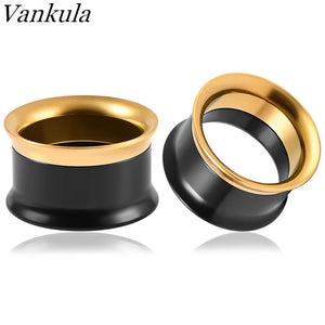 Stainless Steel Double Ear Screw Tunnels Expander Earring