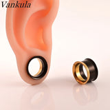 Stainless Steel Double Ear Screw Tunnels Expander Earring