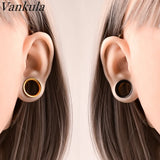 Stainless Steel Double Ear Screw Tunnels Expander Earring