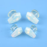 2pcs Rainbow Coffin Glass Ear Plugs Tunnels Ear Expander Gauges Piercing