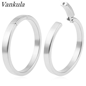 Vankula 2pcs Punk Dangle Ear Plugs Tunnel Ear weight Stainless Steel Earrings