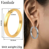 Vankula 2pcs Punk Dangle Ear Plugs Tunnel Ear weight Stainless Steel Earrings