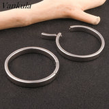 Vankula 2pcs Punk Dangle Ear Plugs Tunnel Ear weight Stainless Steel Earrings