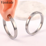 Vankula 2pcs Punk Dangle Ear Plugs Tunnel Ear weight Stainless Steel Earrings