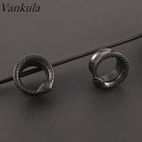 Unique Stainless Steel Unisex Snake Head Ear Piercing Plugs