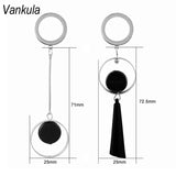 Vankula Ear Piercing Plug DangleTunnel Plug Women Jewelry Ear Gauges