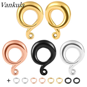 Vankula Ear Piering Stainless Steel Ear Weight Hooks