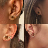 Vankula Stainless Steel Ear Gauges Tunnels Piercing Expander Body Jewelry