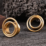 Vankula Stainless Steel Ear Gauges Tunnels Piercing Expander Body Jewelry