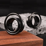 Vankula Stainless Steel Ear Gauges Tunnels Piercing Expander Body Jewelry