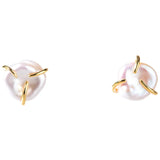 Baroque Freshwater Pearl Stud Earrings for Women