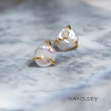 Baroque Freshwater Pearl Stud Earrings for Women