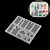 Variety Pendant Silicone Molds Resin Square Round Rectangle Epoxy Resin Molds