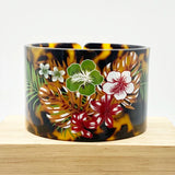 Colors Bangles Bracelets Flowers Acrylic Plastic Girls Women