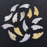 Seawater Shell Wing-shaped Pendant Vintage Jewelry 14x34mm