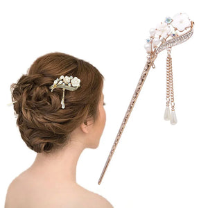 Colorful Rhinestone Hair Stick, Women Bobby Pin