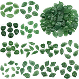 Leaf Shape Green Czech Glass Beads for Jewelry Making DIY