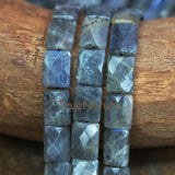 Labradorite Loose Stone Beads Rectangle Faceted Strand