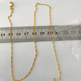 Copper Plated Necklace Chain Unisex Fine Jewelry Lobster Clasps 1/5Pcs