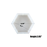 Large Hexagon Mirror Silicone Mould DIY Book Pillow Resin Mold