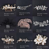 Wedding Hair Combs Pearl Crystal Decoration Tiara