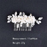 Wedding Hair Combs Pearl Crystal Decoration Tiara