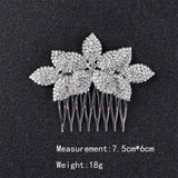 Wedding Hair Combs Pearl Crystal Decoration Tiara