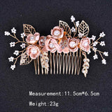 Wedding Hair Combs Pearl Crystal Decoration Tiara