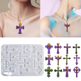 Cross Earring Drop Glue Mold DIY Christmas Keychain Necklace Mold