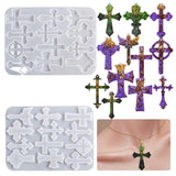Cross Earring Drop Glue Mold DIY Christmas Keychain Necklace Mold