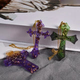 Cross Earring Drop Glue Mold DIY Christmas Keychain Necklace Mold
