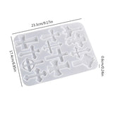 Cross Earring Drop Glue Mold DIY Christmas Keychain Necklace Mold
