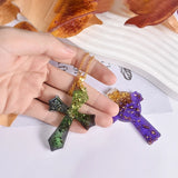 Cross Earring Drop Glue Mold DIY Christmas Keychain Necklace Mold
