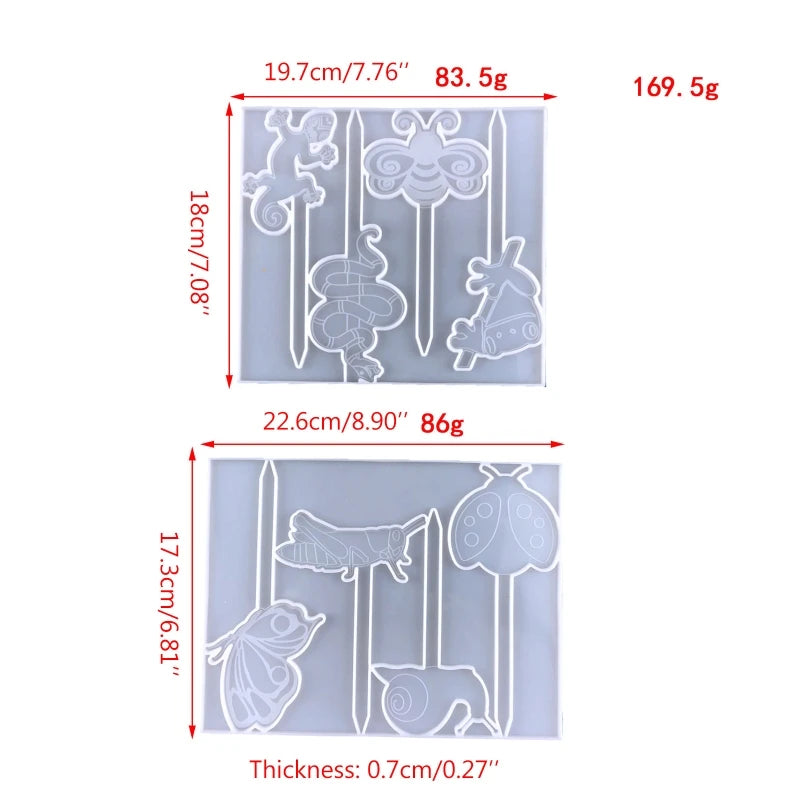 Plant Label Moulds for Potted Plants Durable Silicone Moulds