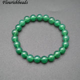 8mm Natural Agate Stone Round Bead Bracelets