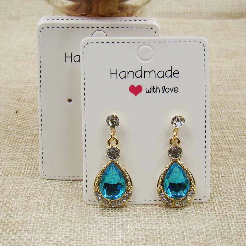 DIY Jewelry Earring Packing Cards 100pcs