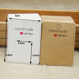 DIY Jewelry Earring Packing Cards 100pcs