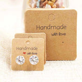DIY Jewelry Earring Packing Cards 100pcs