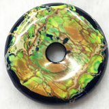 Variscite Jasp Round Pendant Bead