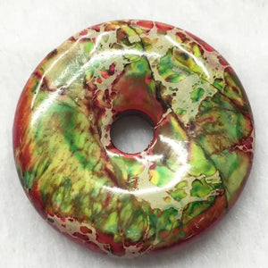 Variscite Jasp Round Pendant Bead