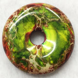 Variscite Jasp Round Pendant Bead